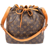Louis Vuitton Canvas Monogram Sac Noe Petit Shoulder Bag