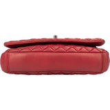 Chanel Quilted Iridescent Calfskin Single Flap Crossbody Bag