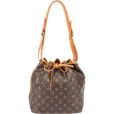 Louis Vuitton Canvas Monogram Sac Noe Petit Shoulder Bag