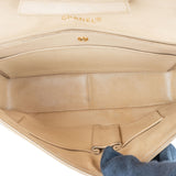 Chanel Quilted Lambskin 24K Gold Single Flap Crossbody Bag