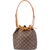 Louis Vuitton Canvas Monogram Sac Noe Petit Shoulder Bag