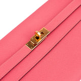 Hermès Pink Epsom Leather Kelly Wallet