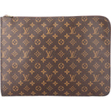 Louis Vuitton Canvas Monogram Poche Documents Laptop Clutch