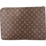 Louis Vuitton Canvas Monogram Poche Documents Laptop Clutch