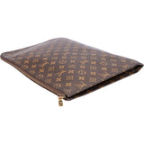 Louis Vuitton Canvas Monogram Poche Documents Laptop Clutch