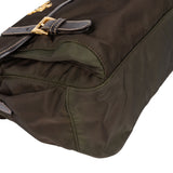 Prada Green Nylon Messenger Crossbody Bag
