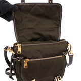 Prada Green Nylon Messenger Crossbody Bag