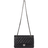 Chanel Quilted Lambskin Medium Double Flap Crossbody Bag