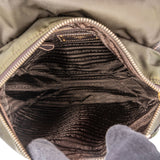 Prada Green Nylon Messenger Crossbody Bag