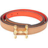 Hermès Reversible Leather Torsad Mini Belt