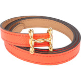 Hermès Reversible Leather Torsad Mini Belt