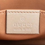 Gucci White Leather Queen Margret Bee Shoulder Bag