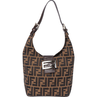 Fendi FF Monogram Baguette Shoulder Bag - vintageandkickz