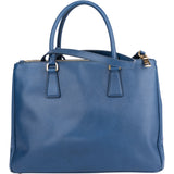 Prada Blue Saffiano Leather Galleria Handbag