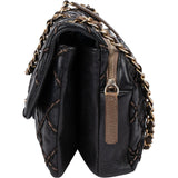 Chanel Quilted Deerskin Single Flap Crossbody Bag