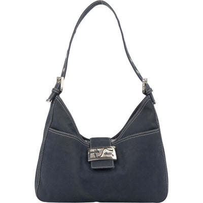 Fendi Limited FF Buckle Baguette Shoulder Bag - vintageandkickz