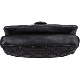 Chanel Quilted Deerskin Single Flap Crossbody Bag