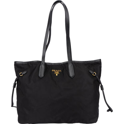 Prada Black Nylon Handbag - vintageandkickz