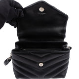 Saint Laurent Quilted Leather Lou Lou Crossbody Bag