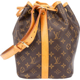 Louis Vuitton Canvas Monogram Sac Noe Petit Shoulder Bag