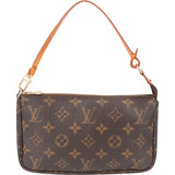 Louis Vuitton Canvas Monogram Pochette Accessoire Handbag