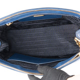 Prada Blue Saffiano Leather Galleria Handbag