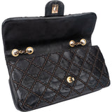 Chanel Quilted Deerskin Single Flap Crossbody Bag