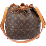 Louis Vuitton Canvas Monogram Sac Noe Petit Shoulder Bag