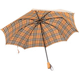 Burberrys Nova-Check Monogram Foldable Umbrella