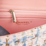 Chanel Quilted Tweed Single Flap Crossbody Bag