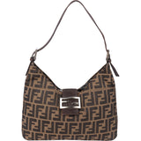 Fendi FF Monogram Baguette Buckle Shoulder Bag