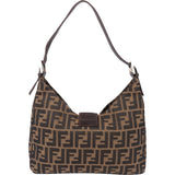 Fendi FF Monogram Baguette Buckle Shoulder Bag
