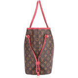 Louis Vuitton Canvas Monogram Ikat Fuchsia Neverfull MM Shopper Bag