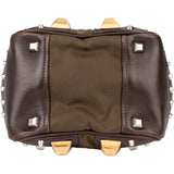 Prada Green Nylon Triangle Spikes Handbag