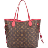 Louis Vuitton Canvas Monogram Ikat Fuchsia Neverfull MM Shopper Bag