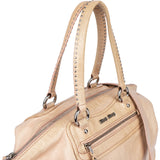 Miu Miu Bleach Leather Crystal Heart Handbag