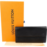 Louis Vuitton Noir Epi Leather Sarah Wallet