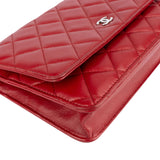 Chanel Quilted Lambskin Wallet On Chain Crossbody Bag