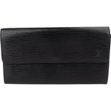 Louis Vuitton Noir Epi Leather Sarah Wallet