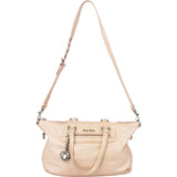 Miu Miu Bleach Leather Crystal Heart Handbag