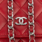 Chanel Quilted Lambskin Wallet On Chain Crossbody Bag