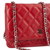 Chanel Quilted Lambskin Wallet On Chain Crossbody Bag