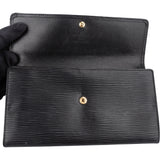 Louis Vuitton Noir Epi Leather Sarah Wallet