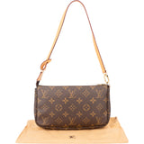 Louis Vuitton Canvas Monogram Pochette Accessoire Shoulder Bag