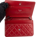 Chanel Quilted Lambskin Wallet On Chain Crossbody Bag
