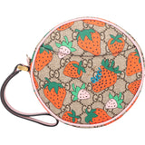 Gucci GG Strawberry Monogram Pouch