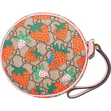 Gucci GG Strawberry Monogram Pouch