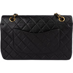 Chanel Quilted Lambskin 24K Gold Medium Double Flap Crossbody Bag - vintageandkickz