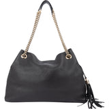 Gucci Black Leather GG Soho Crossbody Bag