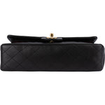 Chanel Quilted Lambskin 24K Gold Medium Double Flap Crossbody Bag - vintageandkickz